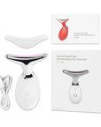 Face Neck Lift Beauty Device EMS Facial Massager LED Light