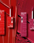 Nude Matte Lip Gloss Set 6 Velvet Shades, Waterproof & Long-Lasting