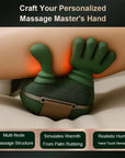 Wireless Neck Shoulder Shiatsu Massager Deep Tissue Relief with Dual Heat 3 Smart Modes