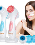 3 In 1 Electric Cleansing Brush Vibrations Facial Cleaner