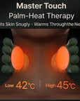 Wireless Neck Shoulder Shiatsu Massager Deep Tissue Relief with Dual Heat 3 Smart Modes