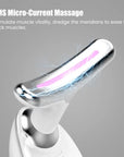 Face Neck Lift Beauty Device EMS Facial Massager LED Light