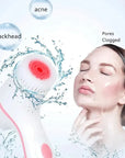 3 In 1 Electric Cleansing Brush Vibrations Facial Cleaner