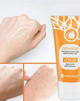 A brightening orange exfoliating gel that gently clears pores, removes dead skin, and leaves your complexion smooth and fresh.