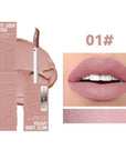 Nude Matte Lip Gloss Set 6 Velvet Shades, Waterproof & Long-Lasting