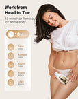 IPL Laser Hair Remover with Ice Cooling Permanent, Painless Unlimited Flashes