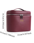 Large-capacity PU leather cosmetic box
