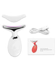 Face Neck Lift Beauty Device EMS Facial Massager LED Light