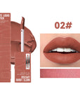 Nude Matte Lip Gloss Set 6 Velvet Shades, Waterproof & Long-Lasting