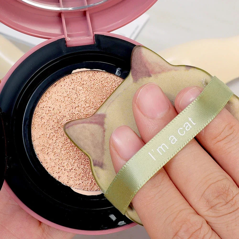 Cute Cat Makeup Puff 🐱 Smooth, flawless finish for dry or wet use!