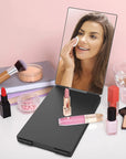S Travel Portable 360 Trifold Vanity Makeup Mirror