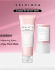 Korean Pore Care Set Foam, Clay Stick Cleansing Oil