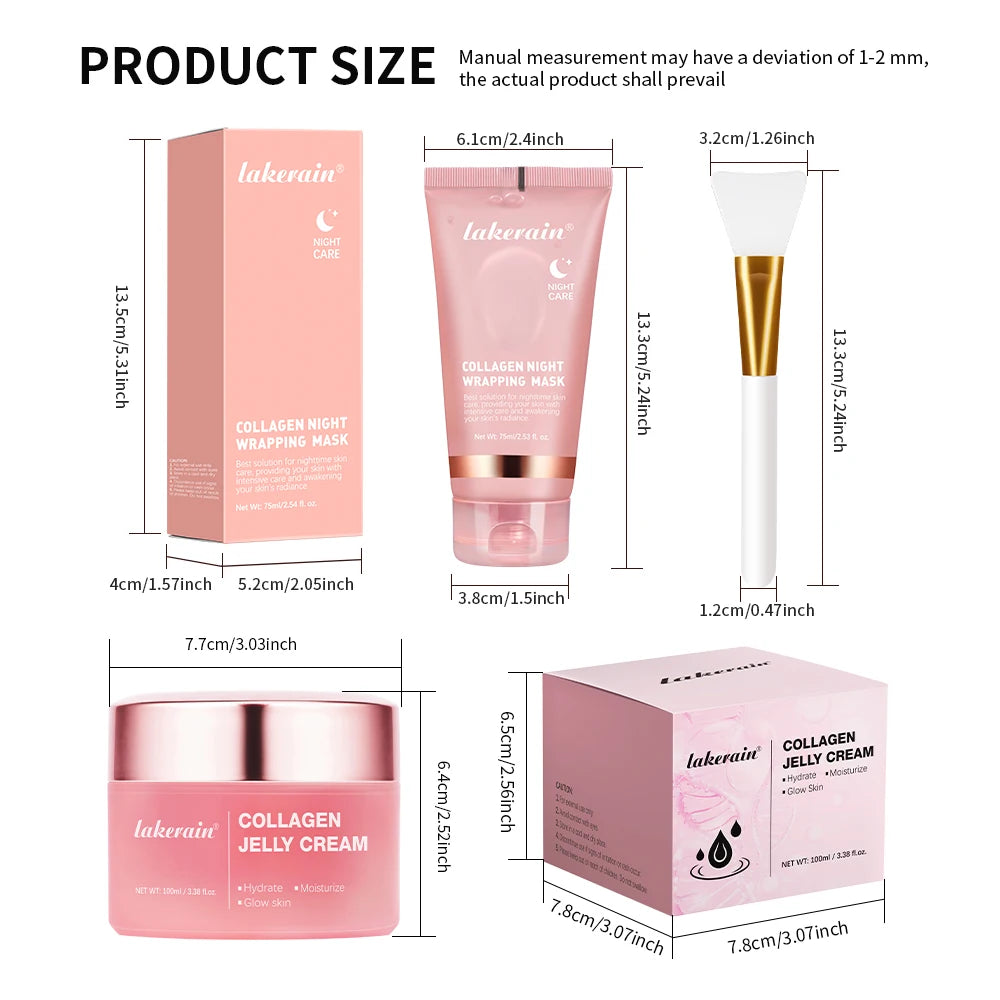 Collagen Jelly Cream – Overnight hydration for firmer, smoother, glowing skin.