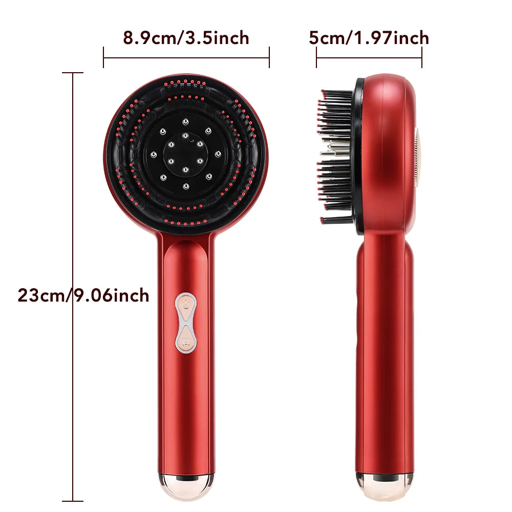 Deep Kneading Masssage Comb, Red Light