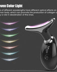 Face Neck Lift Beauty Device EMS Facial Massager LED Light