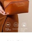 Cosmetic Storage Bag – Spacious & Portable A stylish, high-capacity organizer for your cosmetics and toiletries, ideal for travel.