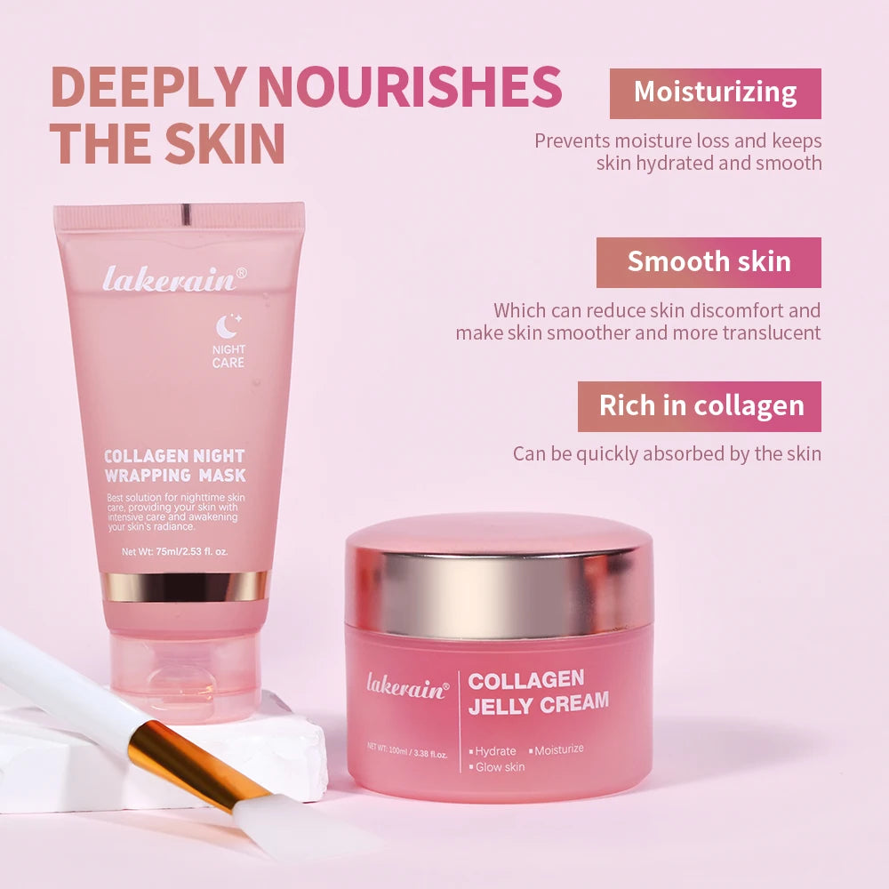 Collagen Jelly Cream – Overnight hydration for firmer, smoother, glowing skin.
