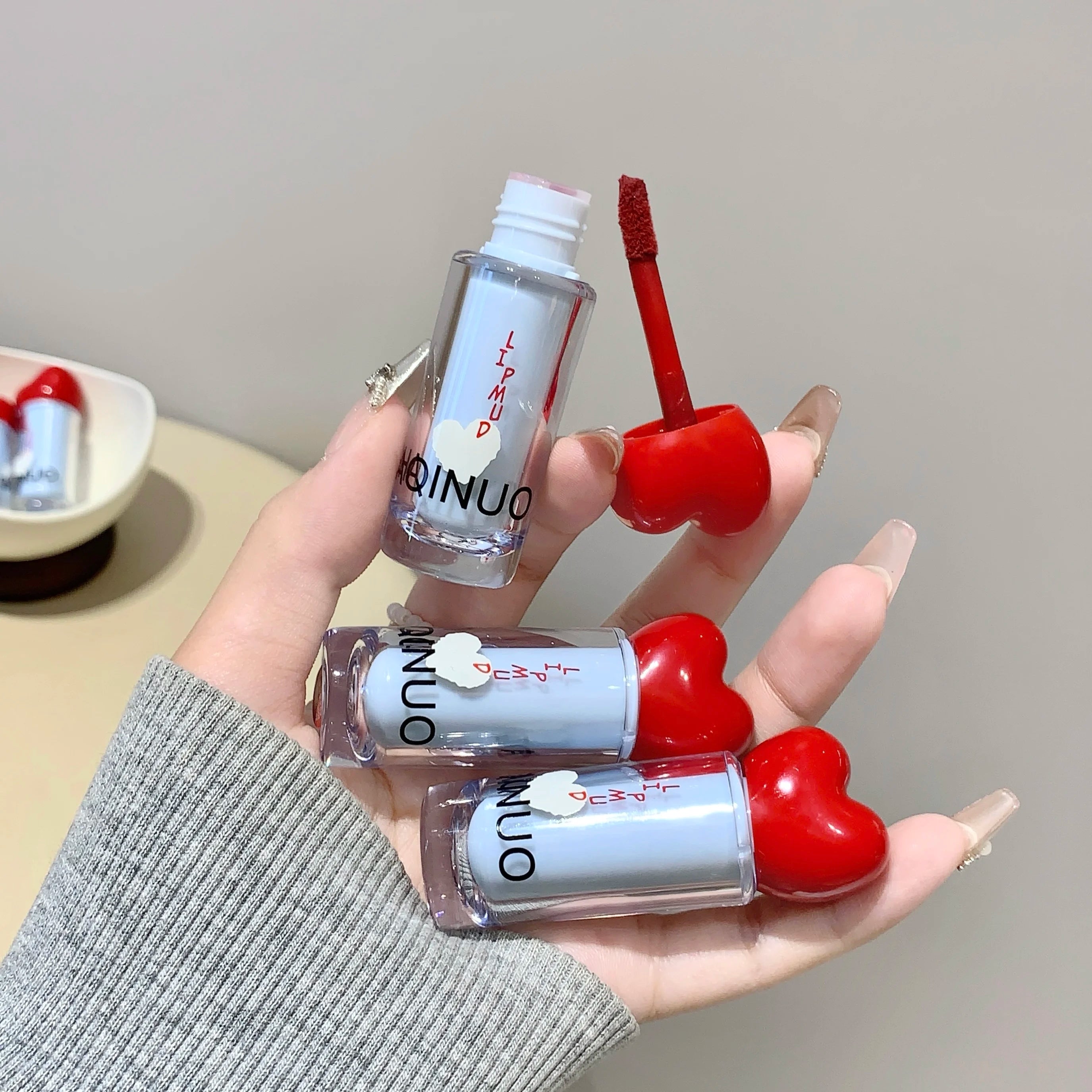 SHAQINUO Velvet Matte Lip Mud Soft Mist Mousse Lip