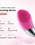 Mini Electric Face Washer Cleanser Silicone Facial Cleanser Waterproof