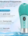 9 Gear Electric Facial Brush Cleaner Skin Vibrating