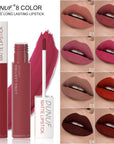 Dark Purple Matte Lip Gloss Bold, Velvet, Long Lasting Waterproof