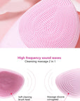Mini Electric Face Washer Cleanser Silicone Facial Cleanser Waterproof