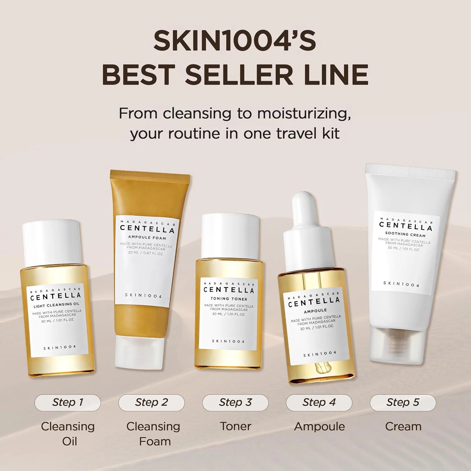 Korean Centella Travel Kit Calm, Hydrate Refresh On the Go