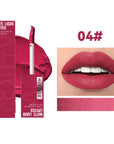 Nude Matte Lip Gloss Set 6 Velvet Shades, Waterproof & Long-Lasting