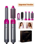 Hair Dryer 5-In-1 Electric Hair Comb Negative Ion Straight Curler