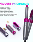 Hair Dryer 5-In-1 Electric Hair Comb Negative Ion Straight Curler