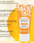 A brightening orange exfoliating gel that gently clears pores, removes dead skin, and leaves your complexion smooth and fresh.